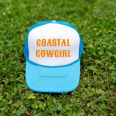 embroidered trucker hat. Coastal Cowgirl Hat, Cowgirl Hat, Hat Summer, Coastal Cowgirl, Cow Girl, Cowgirl Hats, Summer Hat, Charlotte Nc, Summer Hats