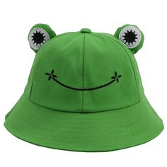 PRICES MAY VARY. Size and Meterials:Frog hat has two sizes fits most of women, teen girls, boys, kids.Child`s size : Head circumference: 20.86"-21.65"/53-55cm , Parent`s size : Head circumference: 22"-22.83"/56-59cm . Cotton materials and frog appearance will give you comfortable, cozy, breathable and great look. You can purchase the child`s size for your kids. More Color Choices: These smile face frog bucket hats has cute and funny appearance which will give you good look and happy hours. The s Frog Clothing, Frog Hats, Frog Bucket Hat, Tie Dye Hat, Bucket Hat Summer, Island Town, Sipping Tea, Fisherman's Hat, Mens Bucket Hats