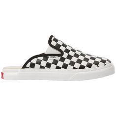 evo.com | Vans Shoes > Pick it up, pick it up, pick it up! The Vans Mule SF Shoes feature premium leather and the classic checkerboard aesthetic for cruising to the ska show in style. Signature Rubber Waffle Outsoles Premium Full Grain Leather Uppers Elastic Side Accents UltraCush Midsole | Women's Vans Mule SF Shoes 2021 - 8 Black | Leather/Rubber Vans Mule, Checkerboard Aesthetic, Vans Shoes Fashion, Shoes 2021, Clothing Staples, Red High Heels, High Fashion Outfits, Women's Vans, Crazy Shoes