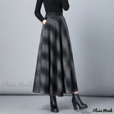 Olivia Mark - Beautiful Long-Sleeved Dress with Flared Bottom Bodycon Cocktail Dress, Maxi Dresses Fall, Skirts Midi High Waisted, Sophisticated Dress, Flowy Maxi Dress, Floor Length Gown, Flowing Skirt, Thick Fabric, Embroidery Dress