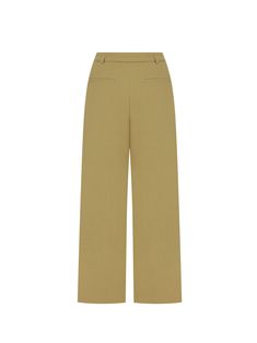 Editor's notesBasic design casual long pants with a modern and trendy silhouette. This is great to style as a n office outfit or can be worn in many different luxurious and trendy ways.- Double tuck belted casual pants- Luxurious and trendy when worn- Great to style in many waysMeasurements(in.)S / M- Rise: 12.20 in. / 12.60 in. - Hem: 11.42 in. / 11.42 in.- Hip: 49.61 in. / 51.57 in.- Total length: 40.55 in. / 40.94 in.- Waist: 27.56 in. / 29.53 in.*Model Info: 5' 64 / Bust: 32 in. / Waist: 24 in. / Hip: 34 in. / Shoes 9                    Composition & Care- 82% Polyester, 15%  Rayon, 3% Polyurethane- Always hand washed s Tailored Ankle-length Wide Leg Pants, Belted Beige Trousers, Modern Wide Leg Pants With Welt Pockets, Relaxed Fit Wide-leg Dress Pants For Workwear, Chic Belted Straight Leg Bottoms, Beige Wide-leg Pants With Belt Loops, Tailored Beige Pants With Belt Loops, Beige Wide Leg Pants For Work With Belt Loops, Versatile Belted Wide Leg Pants