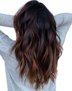 Shoulder Length Ombre Hair, Ombre Hair Brunette, Ombre Hair Ideas, Red Ombre Hair, Short Ombre Hair, Brown Ombre Hair, Hair Color Options