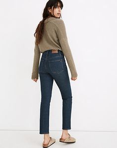 The Perfect Vintage Jean in Haight Wash Madewell Perfect Vintage Jean Outfit, Vintage Jeans Outfit, Madewell Perfect Vintage Jean, Madewell Outfits, Crepe Flowers, Wardrobe Challenge, Madewell Style, Everyday Jeans, Easy Style