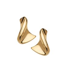 Jennifer Zeuner Jewelry Anine Earrings 18k yellow gold plated silver Sculpted Jewelry, Gold Plated Silver, Gold Plated Sterling Silver, Pure Silver, Designer Earrings, Gold Vermeil, Sterling Silver Earrings, Silver Plate, Silver Gold