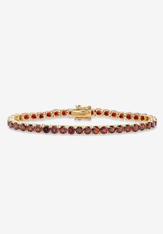 Gold And Red Bracelet, Red Bracelet, Luxurious Fashion, Garnet And Gold, Stunning Style, Garnet Bracelet, Red Bracelets, Box Clasp, Boot Accessories