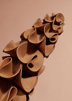 Polène | Flower - Orki - Textured Duo Tan Leather Moccasins Diy, Diy Moccasins, Leaf Designs, Leather Flower, Leather Moccasins, Bud Vase, Wisteria