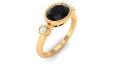 Product Details Instantly add a touch of charm by wearing our beautiful East West Ring featuring oval cut black spinel set horizontally in bezel setting with round Diamond. Product Information SKU SHP-RINGS032224442 Width 7.5 mm Height 5.3 mm Weight 2.56 gm (Approximate) BLACK SPINEL INFORMATION No.of Stones 1 Pieces Total Weight 1.10 Carat (Approximate) Dimension(approx) Oval-6X8 mm-1 Pcs Color Black Cut Brilliant Shape Oval Setting Type Bezel Setting Quality Grade AAA DIAMOND INFORMATION No.of Black Oval Jewelry With Bezel Setting, Black Diamond Rings With Bezel Setting, East West Ring, Black Spinel Ring, Oval Setting, Spinel Ring, Spinel Gemstone, Ring With Diamond, 18k Yellow Gold Ring