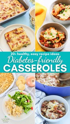 Looking for easy and healthy diabetic casserole recipes? Here are 20+ high protein, high fiber, nutritious casseroles to enjoy for main meals, side dishes, and breakfasts. Great for meal prep, balanced blood sugar, healthy meal planning for diabetes. Meal Planning For Diabetics, Casseroles For Diabetics, Meal Prep For Diabetics Type 2 Recipes, Gestational Diabetics Food Recipes, Nutritious Casseroles, Healthy Dinner Recipes For Diabetics, Dinners For Diabetics, Gestational Diabetics Dinner Ideas