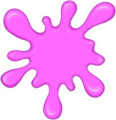 a pink paint drop on a white background