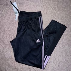 - Size Large - Brand New With Tags Adidas Sweatpants Boy, Fitted Pink Adidas Bottoms, Pink Stretch Adidas Bottoms, Adidas Pink Sports Pants, Adidas Casual Pink Pants, Casual Adidas Pink Pants, Casual Pink Adidas Pants, Pants Adidas, Football Pants