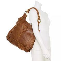 Casual Shoulder Bag With Leather Lining For On-the-go, Casual Double-handled Leather Hobo Bag, Chic Hobo Bag With Leather Lining For Everyday Use, Casual Leather Hobo Bag With Removable Pouch, Casual Leather-lined Crossbody Hobo Bag, Chic Everyday Hobo Bag With Leather Lining, Leather Double Handle Shoulder Bag For On-the-go, Leather Shoulder Bag With Double Handle For On-the-go, Versatile Leather Shoulder Bag With Leather Handles