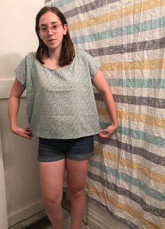 Casual, non-stretchy square style t shirt with slight sleeves. Boxy fit with a square silhouette, moderate scoop neck, and short sleeves. Slightly shorter/cropped hem. Great casual, spring or summer top that gives a little bit of feminine flair to outfits. Try styling with high rise jeans and a cute jacket. This top would probably fit an XL best, but may fit sizes L to XXL as well. Measurements: Bust: 48 in Waist 48 in Height from shoulder: 23 in Height from armpit: 13.5in Completely handmade item Care: -Wash on cool-warm setting with like colors -Tumble dry low -Iron on medium-high setting if needed Casual Boxy Cotton Blouse, Summer Top With Relaxed Fit And Square Neck, Summer Top With Square Neck And Relaxed Fit, Boxy Cotton Casual Blouse, Green Scoop Neck Top For Summer, Summer Blouse With Short Sleeves, Boxy Short Sleeve Blouse For Summer, Boxy Short Sleeve Tops For Summer, Green Square Neck Top For Summer