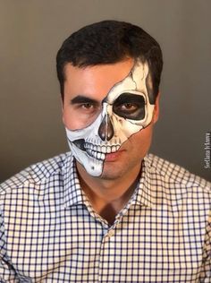 Dia Los Muertos Makeup, Halloween Makeup Men, Zombie Halloween Makeup, Special Makeup, Amazing Halloween Makeup, Male Makeup