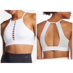 Nike Indy Dri-Fit Lattice Sports Bra White Nwt Ramp Up Your Workout Style With The Nike Indy Lattice Light Support Sports Bra. Dri-Fit Technology Keeps You Comfortable & Dry Throughout Your Workout Light Support Bra Designed For Studio Workouts Open Back & Lattice Design At Front Chest Gives A Feminine Touch & Offers Breathability Hater Neckline Enhances Coverage Fabric-Encased Elastic Chestband Provides A Secured Fit Please Note! Item(S) Will Be Tested/Checked Again Prior To Shipment And Be Vid White Supportive Activewear For Light Sports, Sporty Supportive White Activewear, Supportive White Go-dry Activewear, White Supportive Activewear For Workout, Supportive White Activewear For Light Sports, Supportive White Activewear For Sports, Supportive White Activewear For Yoga, Supportive White Sports Bra With Go-dry Technology, Supportive White Sports Bra With Go-dry