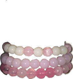 Cheap Sweet Pink Bracelets, Cute Pink Hypoallergenic Bracelets, Pink Hand Set Bracelets, Playful Pink Plastic Beaded Bracelets, Cheap Pink Hand-strung Beaded Bracelets, Pink Beaded Bracelets, Pink Bracelet, Bracelet Set, Favorite Jewelry