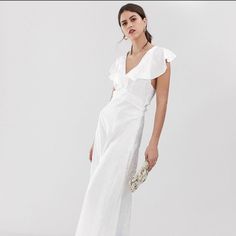 White Dress That I Used For My Wedding Very Beautiful I Only Used One So Like Brand New White Stretch A-line Maxi Dress, Asos Dress, Asos, White Dress, Colorful Dresses, Wedding Dresses, Brand New, Womens Dresses, White