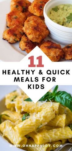 healthy and quick meals for kids that are ready to be eaten in less than 10 minutes