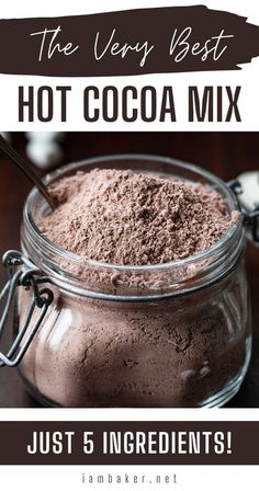 the very best hot cocoa mix just 5 ingredients