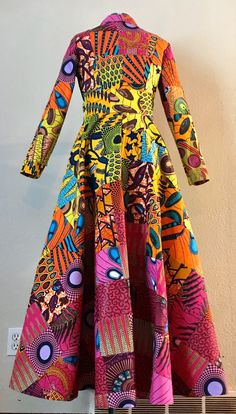 Multicolor Patchwork A-line Maxi Dress, Multicolor A-line Maxi Dress For Fall, Multicolor Patchwork Maxi Dress For Fall, Long Patchwork Party Dress, Long Fitted Patchwork Dress, Long Fitted Dress With Patchwork, Fall Multicolor Patchwork Maxi Dress, Yellow Patchwork Maxi Dress, Fitted Patchwork Maxi Dress For Fall