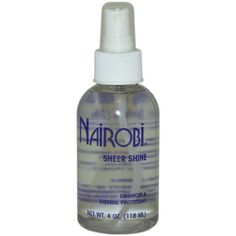 PRICES MAY VARY. Polishes the hair Glossy look Silky feel Sheer Shine Thermal Protectant NairobiWorks to keep hair exposed and bumps away. Hair Spray Hair Sprays, Enzyme Peel, Fine Curly Hair, Hair Spray, Permed Hairstyles, Deep Conditioner, Styling Products, Look In The Mirror, Nairobi