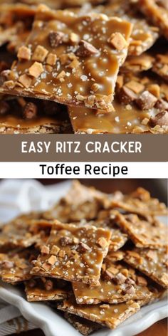 homemade toffee cracker recipe that is easy and delicious