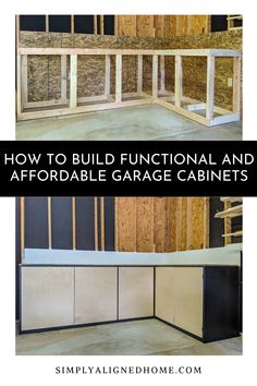 how to build functional and portable garage cabinets