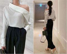 Job Clothes, Office Outfits Women, Fashion Tops Blouse, Woman Suit Fashion, Minimal Outfit, Classy Work Outfits, Korean Girl Fashion, Causual Outfits, Fashion Attire