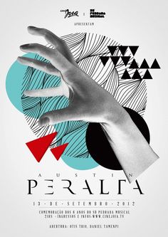 a poster for the australian opera peralta, with hands reaching out to each other