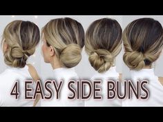 Simple Side Bun Hairstyles, Easy Side Updos For Medium Hair, Side Bun Hairstyles Tutorial, Updo With Fascinator, Side Bun Updo Tutorial, Side Updo Hairstyles, Easy Formal Updo, Elegant Side Bun