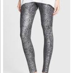 Nwt Philosophy Size Small Iridescent Silver/Black Snakeskin Pattern Leggings. High Waisted And Cute Fit. Fun Color For All Seasons Fitted Metallic Leggings For Fall, Silver Stretch Bottoms For Fall, Metallic Leggings For Night Out In Fall, Metallic Silver Fitted Bottoms For Night Out, Fitted Silver Bottoms For Fall, Stretch Silver Leggings, Snakeskin Leggings, Sheer Pants, Iridescent Color