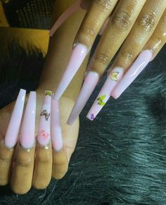 Ambre Nails, Art Designs Ideas, Med Tech, Long Acrylic Nail Designs, Stiletto Nails Designs, Exotic Nails, Long Acrylic Nails Coffin, Acrylic Nails Coffin Short, Square Acrylic Nails