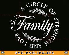 a circle of family is not any heights svg dxf eps png