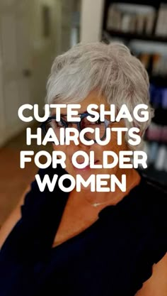 15 Cute Short Shag Haircuts for Older Women Hair And Glasses, Kort Bob, Women Undercut, Haircuts For Older Women, Short Shag Hairstyles, Latest Short Haircuts, Shag Haircuts