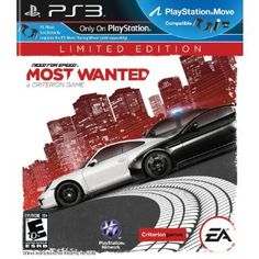 the cover of the game need for speed most wanted on ps3 and playstation 3