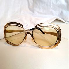 Rare Vintage Christian Dior Sunglasses. Medium Rose Lenses Lenses. This Item Show Light Sign Of Wear Due To Storage. Made In Austria Front 13 Cms Lens Height 4.3 Cms Lens Width 5.3 Cms Temples 12.5 Cms Designer Christian Dior Brand Christian Dior Place Of Origin Austria Retro Sunglasses With Gradient Lenses For Evening, Vintage Formal Sunglasses With Mirrored Lenses, Vintage Sunglasses For Formal Summer Events, Vintage Glass Sunglasses For Evening, Vintage Sunglasses With Mirrored Lenses For Evening, Vintage Gold Sunglasses For Formal Occasion, Retro Evening Sunglasses With Gradient Lenses, Gold Metal Frame Sunglasses For Evening, Vintage Tinted Sunglasses For Evening