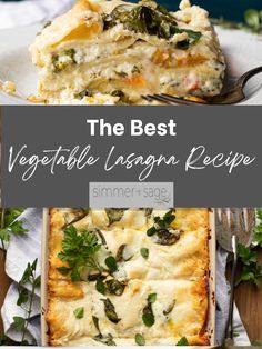 the best vegetable lasagna recipe