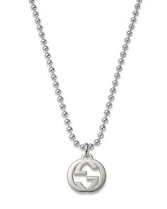 Gucci Sterling Silver Interlocking G Pendant Necklace, 21.65 Classic Gucci White Gold Necklace, Gucci Elegant Necklace With Logo Charm, Gucci White Gold Necklace, Gucci Sterling Silver Chain Jewelry, Gucci Sterling Silver Necklace, Gucci Silver Jewelry With Logo Charm, Gucci White Gold Pendant Necklace, Gucci Necklace With Logo Charm Gift, Elegant Gucci Sterling Silver Necklace