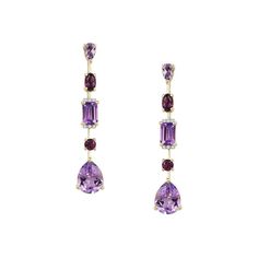 Fine Purple Amethyst Jewelry, Purple 14k Gold Fine Jewelry Gemstones, Purple Drop Earrings Fine Jewelry, Fine Jewelry Amethyst Drop Earrings, Luxury Amethyst Gemstone Earrings, Modern Jewellery, Jewellery Brand, Night Court, Gem Earrings