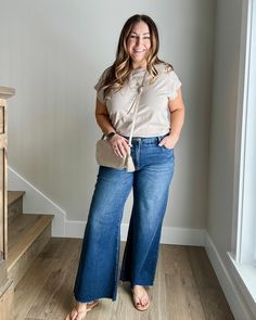 18 spring casual & athleisure outfits, mid-size fashion, target t-shirt, woven crossbody, dark wash wide-leg jeans, nude flip flops Plus Size Mom Outfits Casual, Plus Size Athleisure Outfits Summer, Casual Spring Outfits Jeans, Denim Outfit Plus Size, Curvy Mom Outfits, Casual Athleisure Outfits, Nude Flip Flops, Recruiter Mom