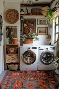 #homedecor, #interiordesign, #homedesign, #decor inspiration Fun Laundry Room Ideas, Boho Laundry Room, Laundry Wallpaper, Birmingham House, Wallpaper Laundry Room, Wallpaper Laundry, Laundry Room Decor Ideas, Yonge Street, Laundry Room Renovation