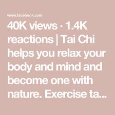 40K views · 1.4K reactions | Tai Chi helps you relax your body and mind and become one with nature. Exercise  tai chi daily fully  remove root causes and Improve symptoms. Follow for more useful and healthy tai chi practices. Tai chi beauty👊👍😎🥰😍
 #taichi #wudang #wudangkungfu #wudangtaiji #太极 #relax #relaxation #chineseculture #fyp #foryou #TCM #health #exercise #healthylifestyle #fiveelements #qigong #exercisetips #fitnessmotivation #WellnessJourney #fitnessinspiration | Tai Chi Online