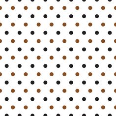 a white background with brown and black polka dots on the bottom half of each dot