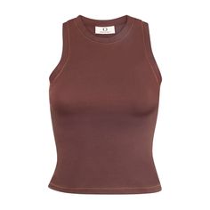 Tank Top in Brown Our chocolate brown Tank Top is a combination of activewear clothing and sustainable fashion. The Organic Cotton compliments the body during activity or lounging, providing comfortable women’s activewear. Always ethical and sustainable, this tank top is elevated sustainable clothing for any capsule wardrobe. Athleisure Outfit, Sustainable Womens Clothing, Brown Tank Top, Vegan Clothing, Casual Tanks, Organic Cotton Clothing, Sustainable Fashion Brands, Cotton Tank Top, Mode Online