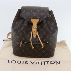 Brand: Louis Vuitton Model: Montsouris Color: Brown Material: Canvas Inclusions: Dust Bag Dimensions: W25cm x H30cm x D10cm Serial number: SP2127 Country of origin: France Condition: AB - good condition. The Louis Vuitton Montsouris backpack, crafted from the iconic brown Monogram Canvas, epitomizes the brand's fusion of timeless style and practical functionality. Renowned for its versatility, this backpack seamlessly transitions from everyday use to travel adventures with effortless elegance. T