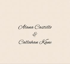 an image of wedding cards with the words anana castello and cavallan kane