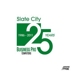 the logo for state city 25 years business pro computers, which has been changed to include numbers