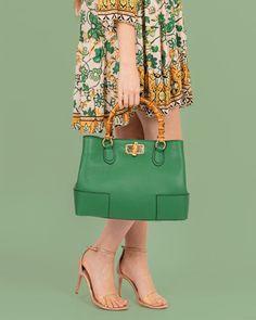 Let’s color your days no with Bamboo handle bag in color green. #bamboohandlebag #leatherhandbags #madetoorder #madeinitalybag Green Satchel With Leather Handles For On-the-go, Green Shoulder Bag With Bamboo Handle For Shopping, Green Tote Shoulder Bag With Bamboo Handle, Green Top Handle Satchel With Leather Handles, Green Double Handle Bag With Leather Handles, Green Shoulder Bag With Bamboo Top Handle, Green Top Handle Shoulder Bag With Bamboo Handle, Green Bags With Leather Double Handles, Green Shoulder Bag With Bamboo Handle For Daily Use