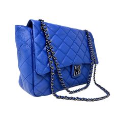 The Legacy Bag-Handbags-beck.bags-The Grove Elegant Blue Double Flap Bag, Formal Blue Bag With Double Flap, Formal Blue Bags With Double Flap, Formal Blue Double Flap Bag, Blue Quilted Leather Shoulder Bag, Elegant Blue Quilted Shoulder Bag, Elegant Blue Quilted Bag, Luxury Blue Quilted Bag, Classic Blue Shoulder Bag With Chain Strap