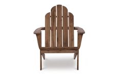 a wooden chair on a white background