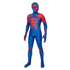 Spiderman Cosplay Costume 5XL Blue Costumes For Comic-con Costume Party, Blue Costume Accessories For Halloween Cosplay, Themed Fitted Blue Cosplay Costume, Blue Halloween Cosplay Costume Accessories, Fitted Superhero Cosplay Costume For Comic-con, Superhero Costume Accessories For Halloween, Fitted Superhero Cosplay Costume, Superhero Costume For Cosplay Events, Superhero Halloween Costume Accessories